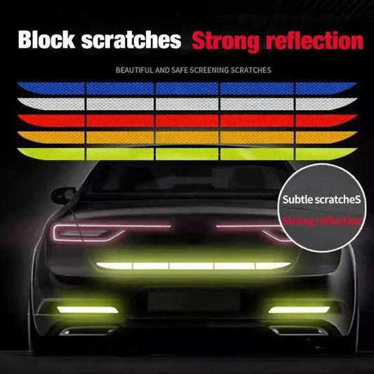 Reflective Warning Safety Tape Car Sticker Anti-Collision Strips for Automobile Trunk Exterior Accessory High Visibility